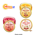 Astral Street Red Chandan Tilak + Kesar Chandan Tilak- + Safed Chandan Tilak 25gm pack of 3